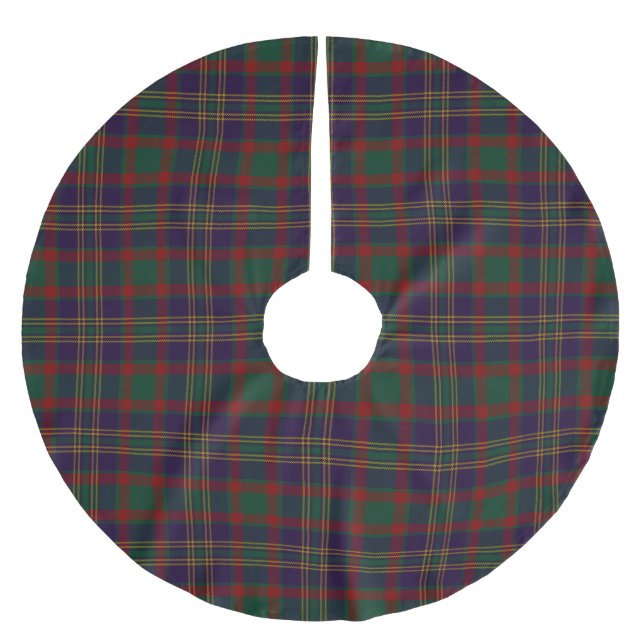 Cork County Irish Tartan Brushed Polyester Tree Skirt (Front)