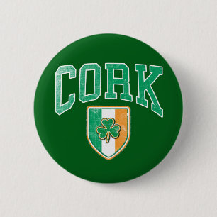 CORK Ireland 6 Cm Round Badge