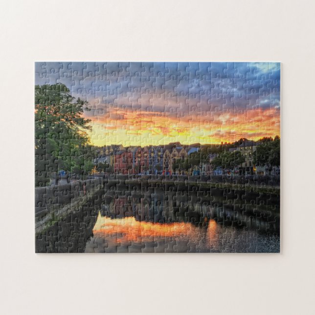 Cork Ireland Colours at Sunset Puzzle (Horizontal)