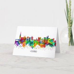 Cork Ireland  Skyline Holiday Card