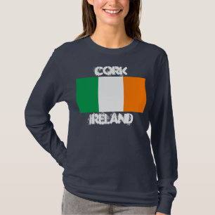 Cork, Ireland with Irish flag T-Shirt