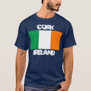 Cork, Ireland with Irish flag T-Shirt