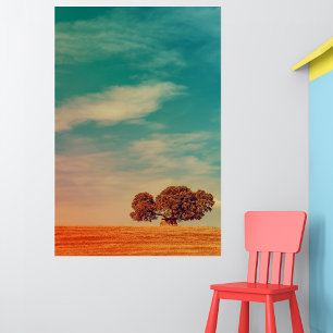 Cork Oak and Dolmen in a rural field Photo Print