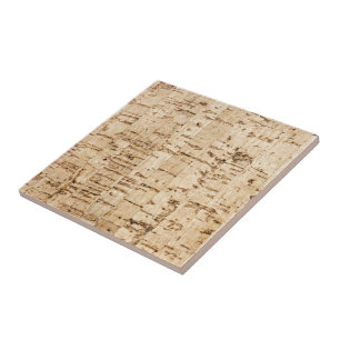 Cork oak pattern tile