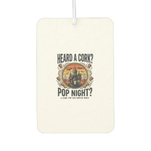 Cork Pop Halloween Haunted House Vintage Shirt_1 Car Air Freshener