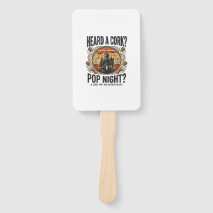 Cork Pop Halloween Haunted House Vintage Shirt_1 Hand Fan