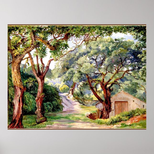 Cork Trees at Cintra near Lisbon, Poster (Front)