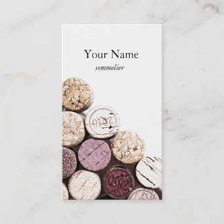 Corks texture winemaking sommelier business card