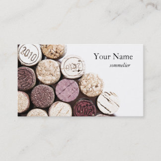 Corks texture winemaking sommelier business card
