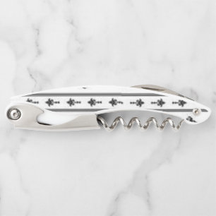 Corkscrew Bottle Opener Black and White