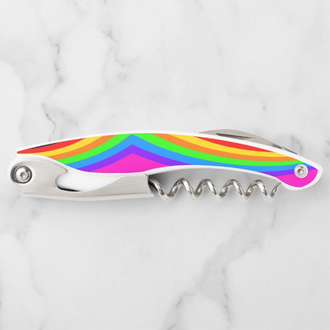 Corkscrew Bottle Opener Colourful (Front)