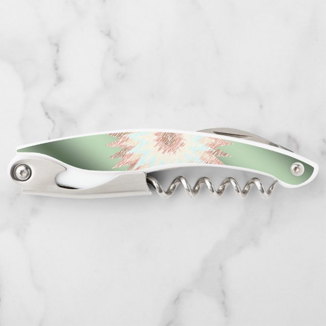 Corkscrew Bottle Opener Floral (Front)