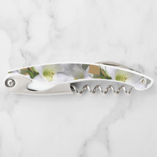 Corkscrew Bottle Opener Floral
