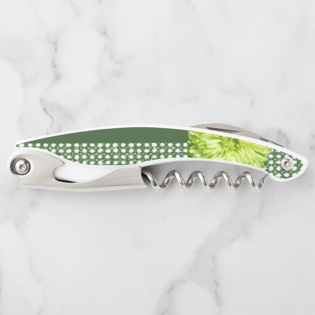 Corkscrew Bottle Opener Floral (Front)