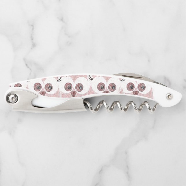 Corkscrew Bottle Opener Owl (Front)