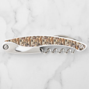 Corkscrew Bottle Opener Seashells