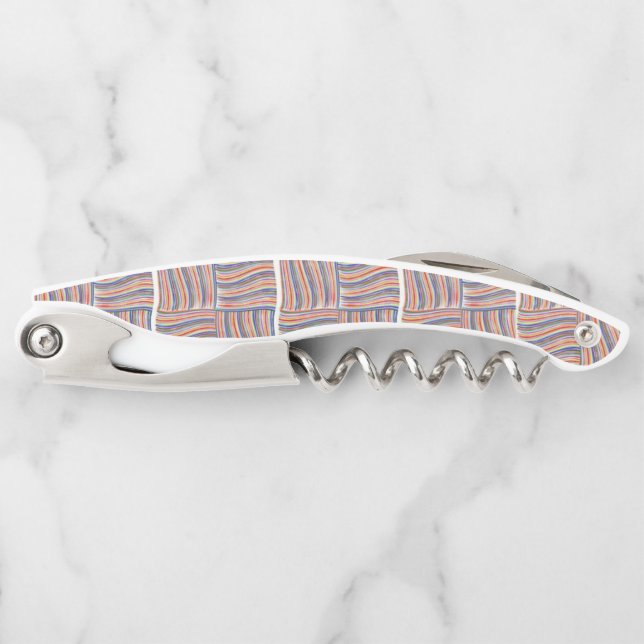 Corkscrew Bottle Opener Stripe (Front)