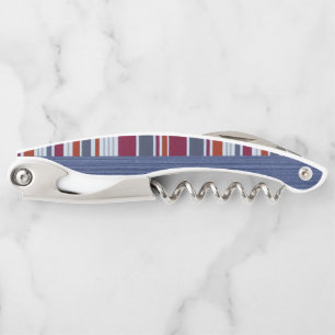 Corkscrew Bottle Opener Stripe
