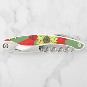 Corkscrew Bottle Opener Sunflower