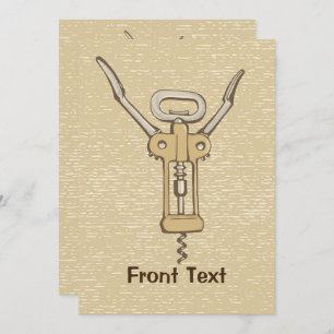 Corkscrew Invitation