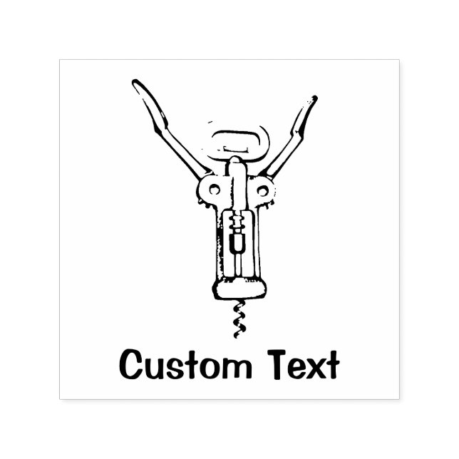 Corkscrew Self-inking Stamp (Design)