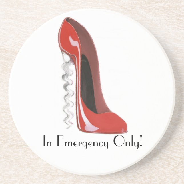Corkscrew Shoe Coaster (Front)