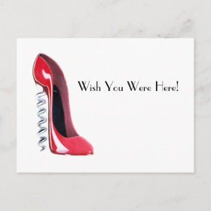 Corkscrew Shoe Postcard