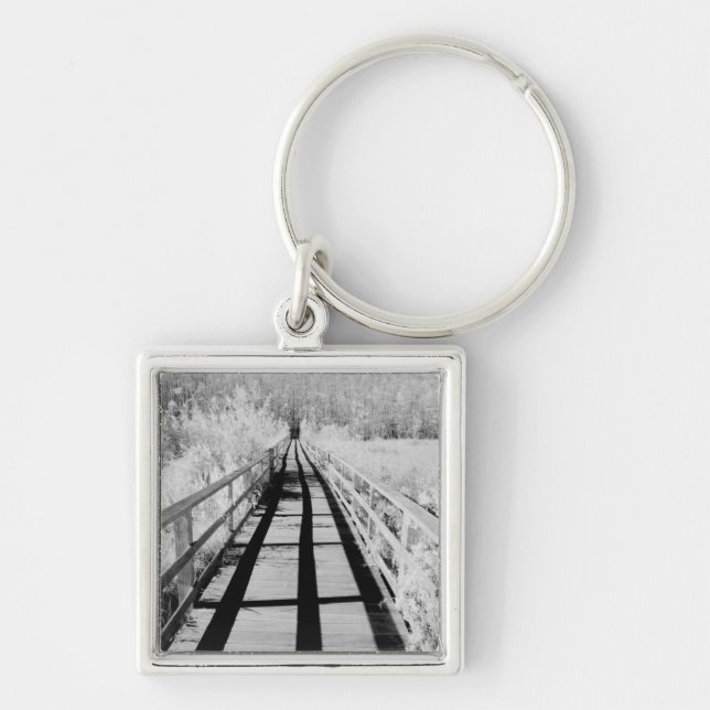 Corkscrew Swamp Sanctuary boardwalk, Florida, Key Ring (Front)
