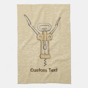 Corkscrew Tea Towel