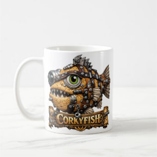 Corky fish coffee mug