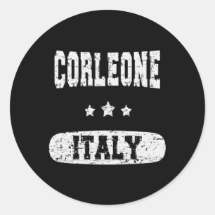 Corleone Italy Classic Round Sticker
