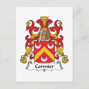Cormier Family Crest Postcard