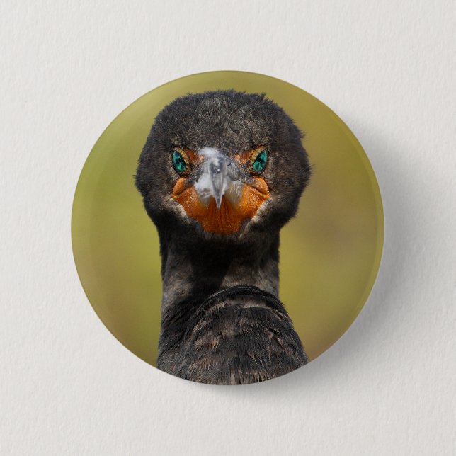 Cormorant Attitude 6 Cm Round Badge (Front)