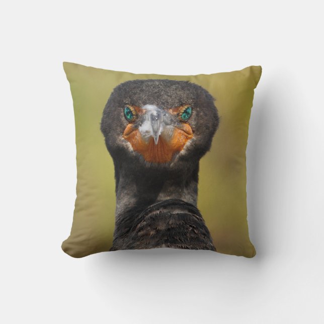 Cormorant Attitude Cushion (Front)