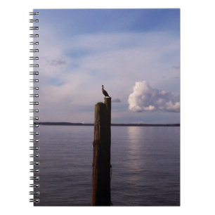 Cormorant On Pole Notebook