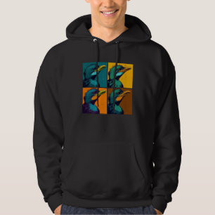 Cormorant Pop Illustration Colorful Animal Women Hoodie