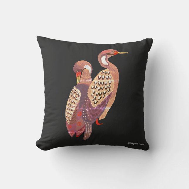 Cormorants Chilling Cushion (Front)