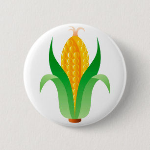 Corn 6 Cm Round Badge