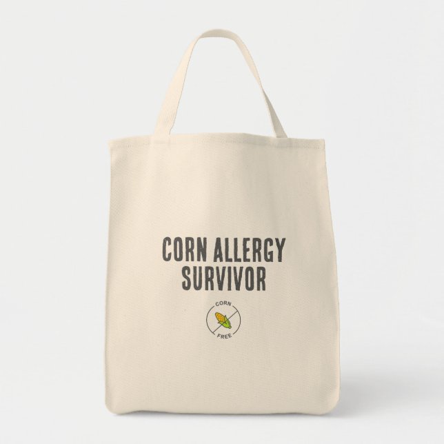 Corn Allergy Survivor Grocery Bag (Front)