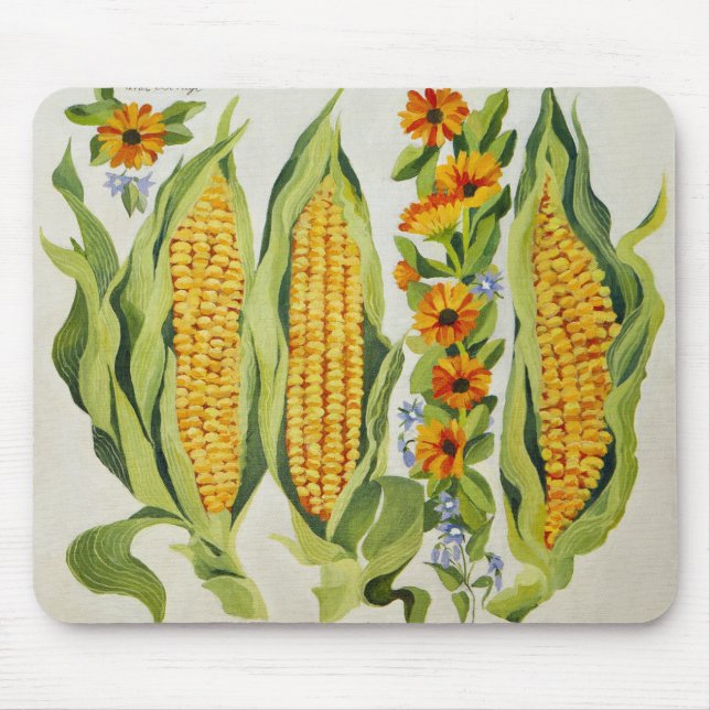 Corn and marrow flowers 2014 mouse mat (Front)