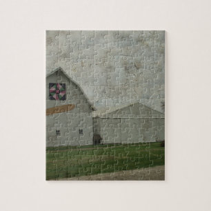 Corn Barn Crackle Jigsaw Puzzle