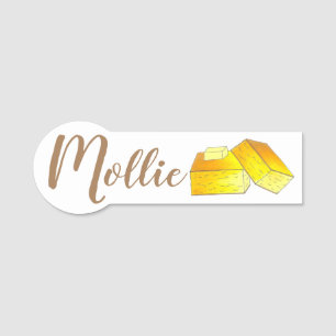 Corn Bread Buttered Cornbread Soul Food Cooking Name Tag