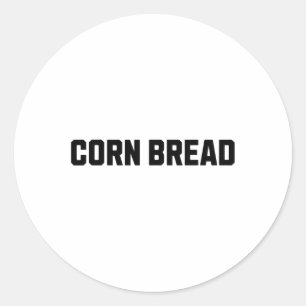 Corn Bread Funny Costume Halloween Classic Round Sticker