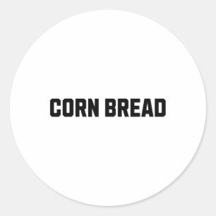 Corn Bread Funny Costume Halloween Classic Round Sticker