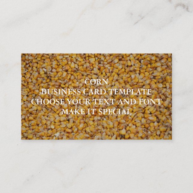 CORN BUSINESS CARD TEMPLATE (Front)