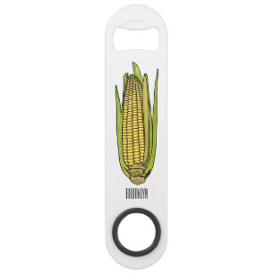 Corn cartoon illustration 