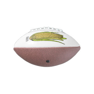 Corn cartoon illustration  american football