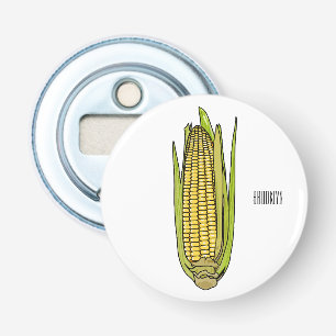 Corn cartoon illustration  bottle opener