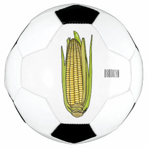 Corn cartoon illustration  football