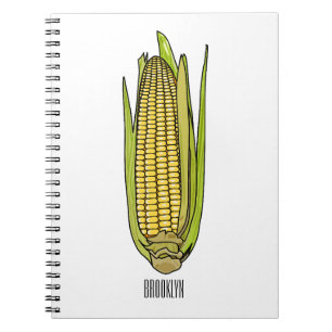 Corn cartoon illustration notebook